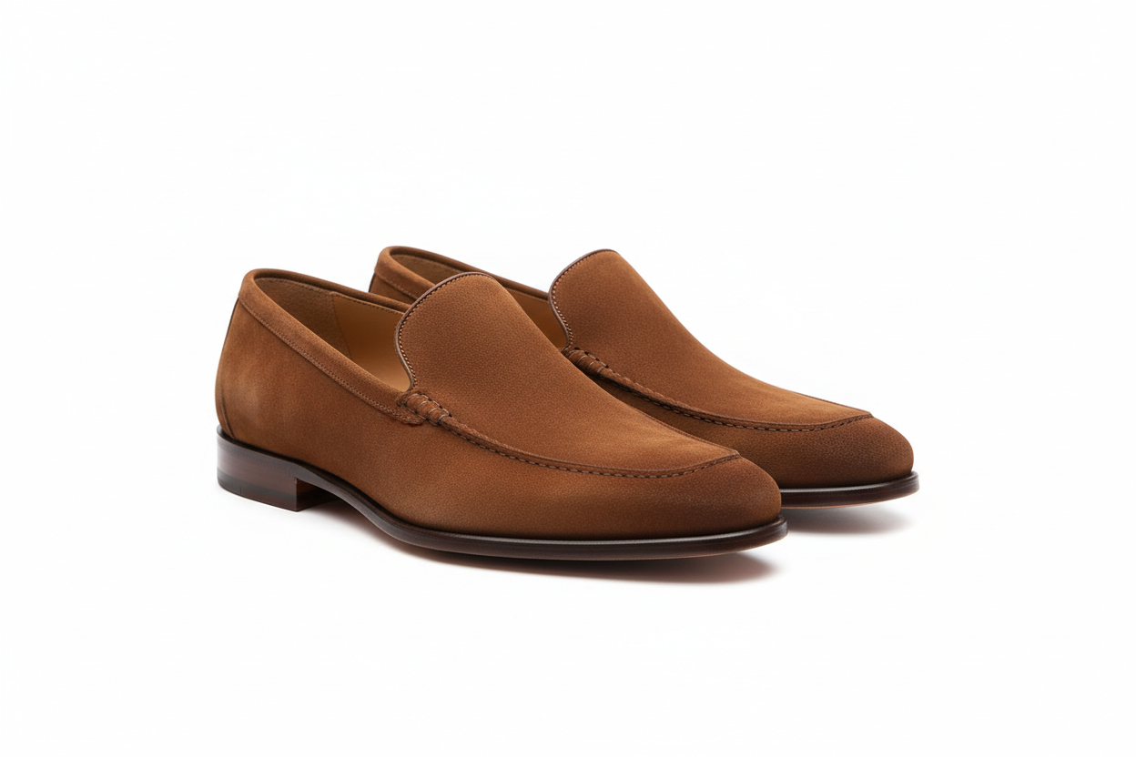 Brown Suede Loafers