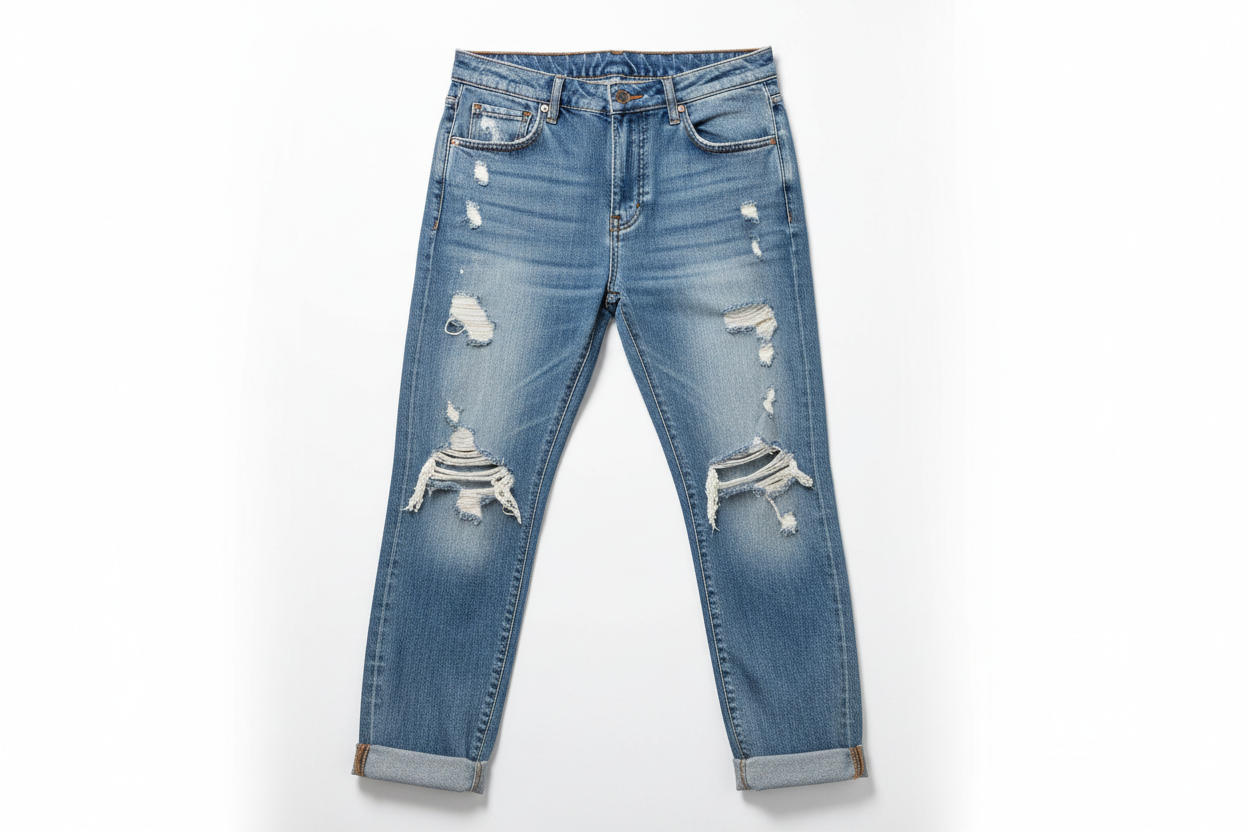 Ripped Boyfriend Jeans